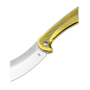 Kizer Dawn Frame Lock Knife Gold Titanium (3.2" Satin S35VN) Ki3673A1