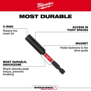 Milwaukee 48-32-4504 SHOCKWAVE™ Impact Duty Magnetic Bit Holder