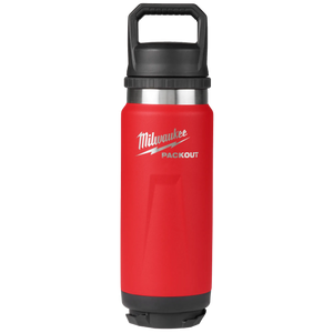 Milwaukee 48-22-8396R PACKOUT™ 24oz Insulated Bottle with Chug Lid - Red