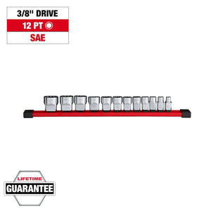 Milwaukee 48-22-9420 12pc 3/8" Drive 12-Point SAE Socket Set