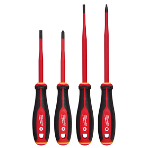 48-22-2219 Milwaukee 1000V Insulated Slim Tip Screwdriver Set (4-Piece)