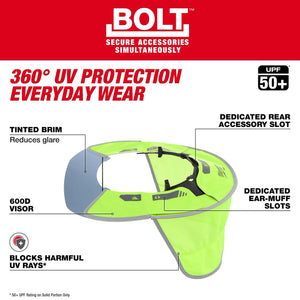 Milwaukee 48-73-1078 BOLT Sun Visor with Sunshade