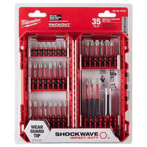 Milwaukee 48-32-4032 SHOCKWAVE™ Impact Duty Driver Bit Set – 35PC