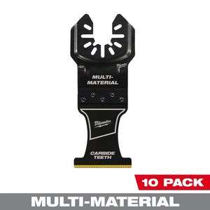 Milwaukee 49-25-1529 1-3/8" Wood/Metal Cutting Multi-Tool Oscillating Blade 10CT