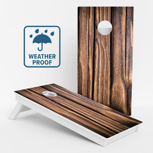 Thick Wood Grain Weather Proof Cornhole Boards