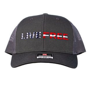 Richardson 112 Live Free Snapback Trucker Hat