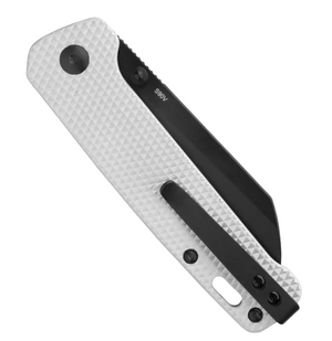 QSP Penguin Liner Lock Knife Blasted Diamond Aluminum (3" Black S90V)