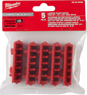 Milwaukee 48-32-9935 Large Case Rows for Impact Driver Accessories 5PK