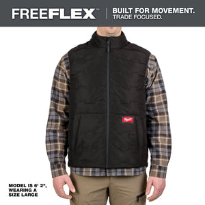 Milwaukee M350B FREEFLEX Lightweight Insulated Vest - Black