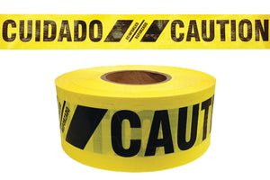 173-RYCT Presco 2PC 3" x 500' Reinforced Yellow Caution Tape