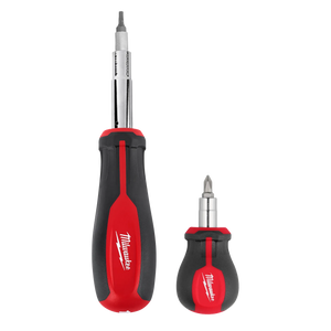 Milwaukee 48-22-2763 2pc 11-in-1 + 6-in-1 Stubby Multi-Bit Screwdriver Set