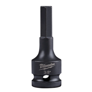 Milwaukee 49-66-5142 Hex SHOCKWAVE  1/2" Lineman's Socket - 3/8" Drive