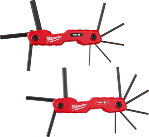 Milwaukee 48-22-2183 2PC 17-Key Folding Hex Key Sets - SAE/Metric