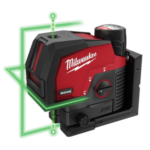 Milwaukee 3622-20 M12 Green Cross Line Plumb Points Laser (Tool Only)