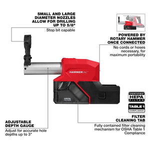 M18 FUEL™ 2908-DE HAMMERVAC™ 5/8" Dedicated Dust Extractor