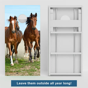Horses Weather Proof Cornhole Boards