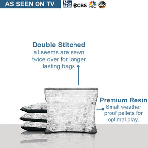 White Camo Cornhole Bags