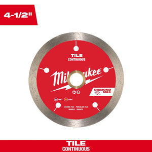 Milwaukee 49-93-9204 4-1/2" DIAMOND MAX™ Continuous, Tile Diamond Blade