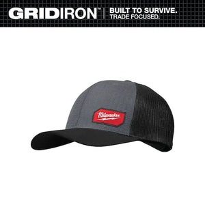 Milwaukee 505 GRIDIRON™ Black / Gray Snapback Trucker Hat