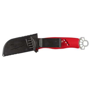 Milwaukee 48-22-1923 Lineman’s Blunt Tip Hawkbill Knife w/ STICKWORK 3in1 Ring