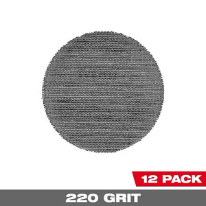 Milwaukee 48-80-6220 3" 220-Grit Mesh Sanding Discs For M12 Orbital Sander 12PK
