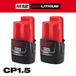 Milwaukee 48-11-2411 M12 REDLITHIUM Compact Battery Two Pack
