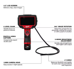Milwaukee 2323-20 Inspection Camera