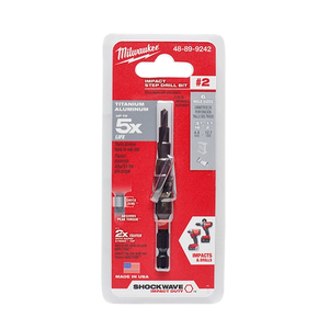 Milwaukee 48-89-9242 SHOCKWAVE Impact Duty Step Bit #2 3/16" - 1/2"
