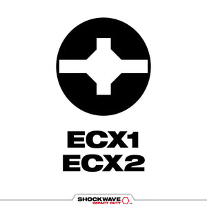 Milwaukee 48-32-4443 2PC SHOCKWAVE™ Impact Duty 2" ECX™ Combo Kit