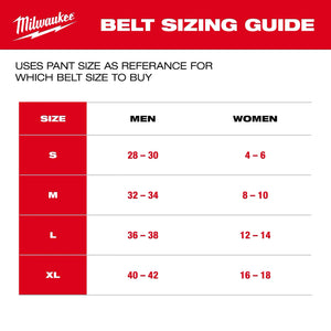 Milwaukee M760B FREEFLEX Nylon Webbing 1.5" Belt