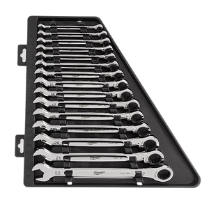 Milwaukee 48-22-9516 15pc Ratcheting Combination Wrench Set - Metric
