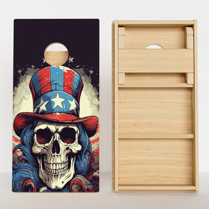 Uncle Sam Skull Professional Cornhole Boards