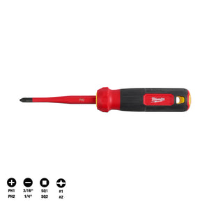 Milwaukee 48-22-2218 8/1 1000V Insulated Slim Multi-Bit Screwdriver (Open Box)