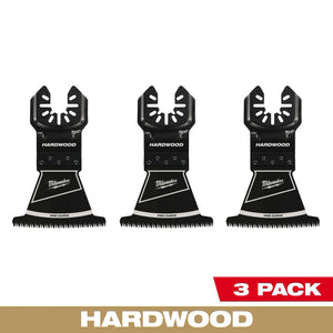Milwaukee 49-25-1153 OPEN-LOK™ 2-1/2" Hardwood Multi-Tool Blades (3 PK)