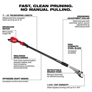 Milwaukee 3008-20 M18 Brushless Telescoping Pole Pruning Shears (Open Box)