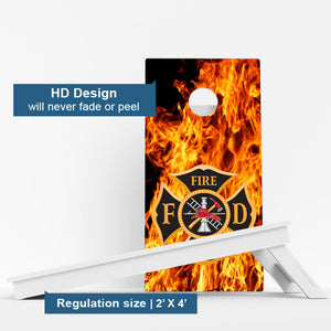 Fire Department Weather Proof Cornhole Boards