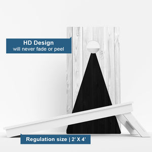 Black & Grey Weather Proof Cornhole Boards