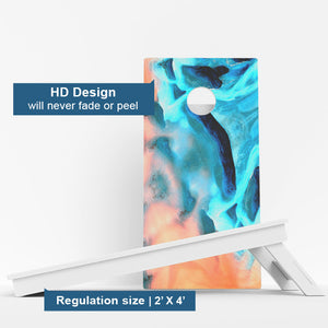Sand Painting Weather Proof Cornhole Boards