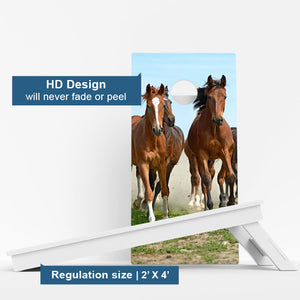 Horses Weather Proof Cornhole Boards
