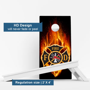 Fire Department Weather Proof Cornhole Boards
