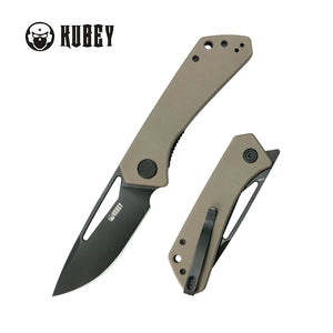 Kubey Thalia Linerlock Black Tan (3.27" Black)