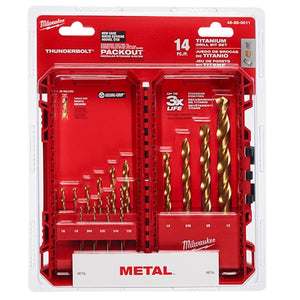 Milwaukee 48-89-0011 14PC THUNDERBOLT Titanium Drill Bit Set (Open Box)