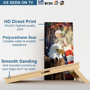 American Flag/Eagle Professional Cornhole Boards