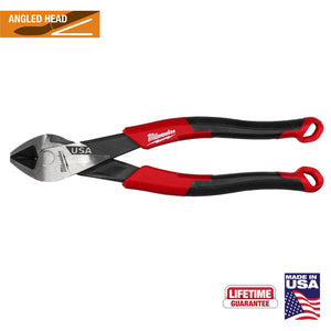 Milwaukee MT558A 8" Angled Head Diagonal Cutting Pliers with Comfort Grip
