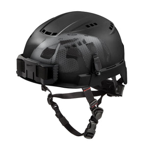 Milwaukee 48-73-1360 Black Vented Safety Helmet with IMPACT ARMOR - T2, CC