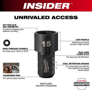 Milwaukee 49-16-1614 6 point M14 Box Ratchet Socket - High Carbon Steel