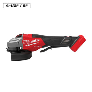 Milwaukee 3670-20 M18 FUEL 4-1/2"-6" Braking Grinder, Paddle Switch