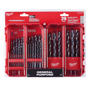 Milwaukee 48-89-2802 THUNDERBOLT® Black Oxide Drill Bit Set - 29PC