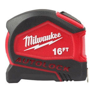 Milwaukee 48-22-6816 16ft Compact Auto-Lock Tape Measure