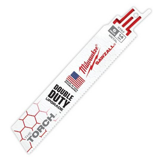 Milwaukee 48-00-8782 6" 14 TPI TORCH™ SAWZALL® Blade for Medium Metal (25 PK)